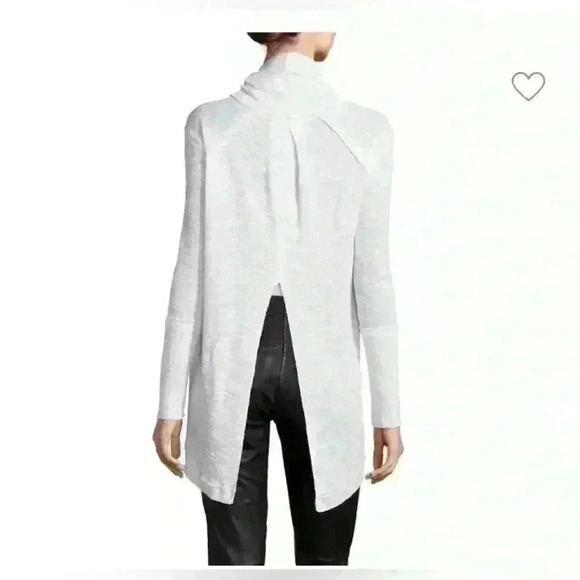 FP We the Free Gray Split Back Turtleneck Sweater Top Size Small - Picture 3 of 11